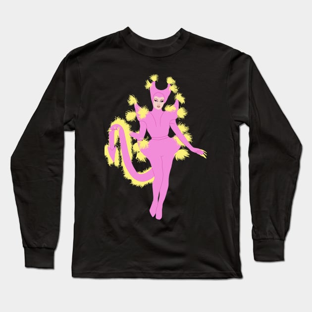 Starlet - Neon Nights Runway Long Sleeve T-Shirt by Ollie's Shop